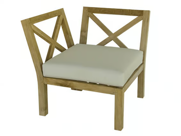 VENEZIA - Sectional modular wooden garden sofa by Il Giardino di Legno - view 2
